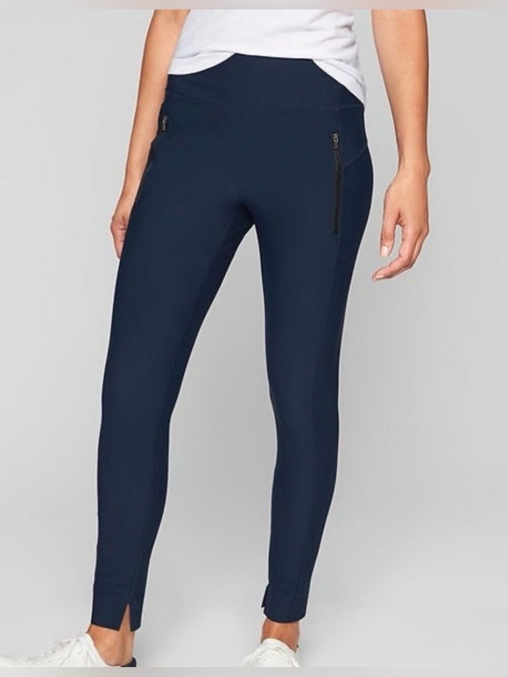 Athleta Stellar Tight navy blue size small